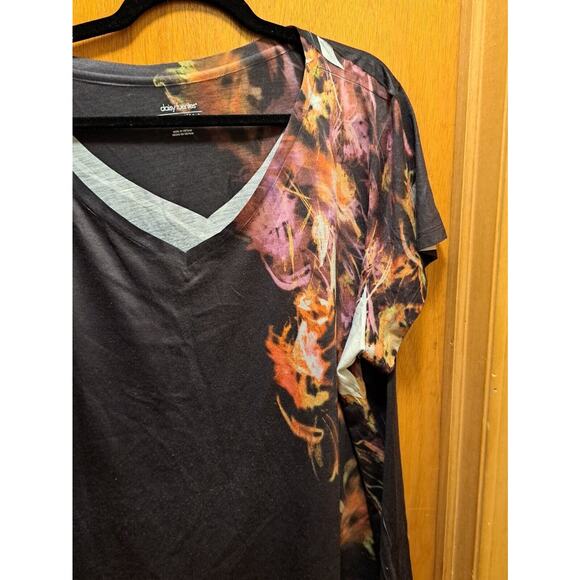 Women's Plus Daisy Fuentes T-Shirt 3X - Picture 2 of 9